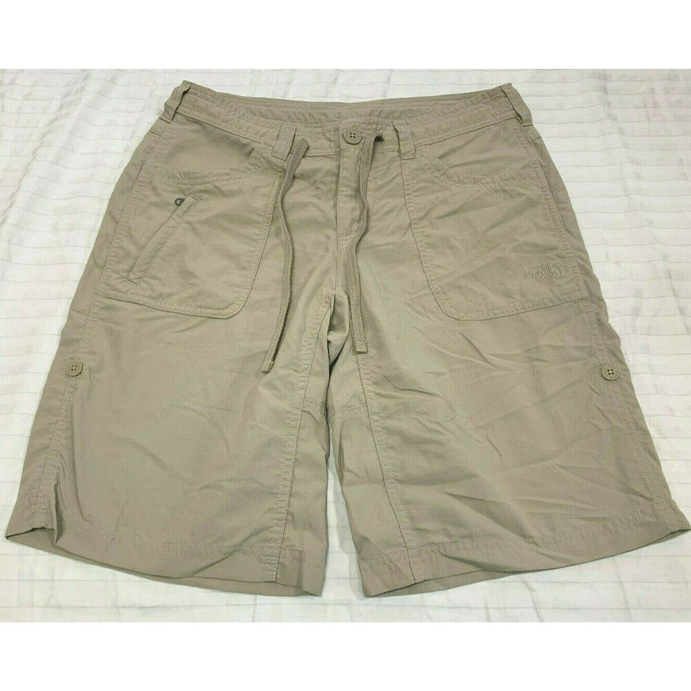 THE NORTH FACE WOMENS NYLON UNLINED CARGO SHORTS SIZE 4